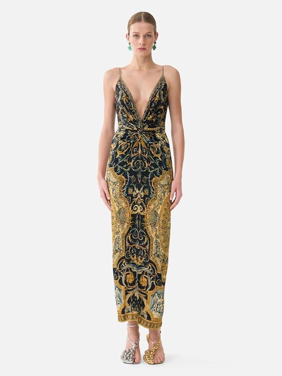 Camilla Dresses & Skirts - Camilla & The Met strappy dress with twist front in Museum Memoirs